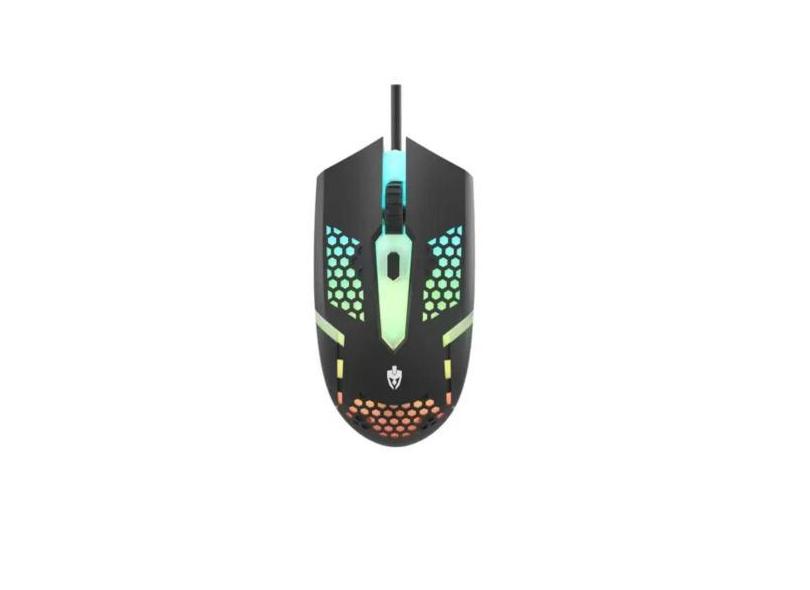 Mouse Gamer Evolut Starter Eg112, Rainbow, Usb, 1600 Dpi, 4 Botões - E