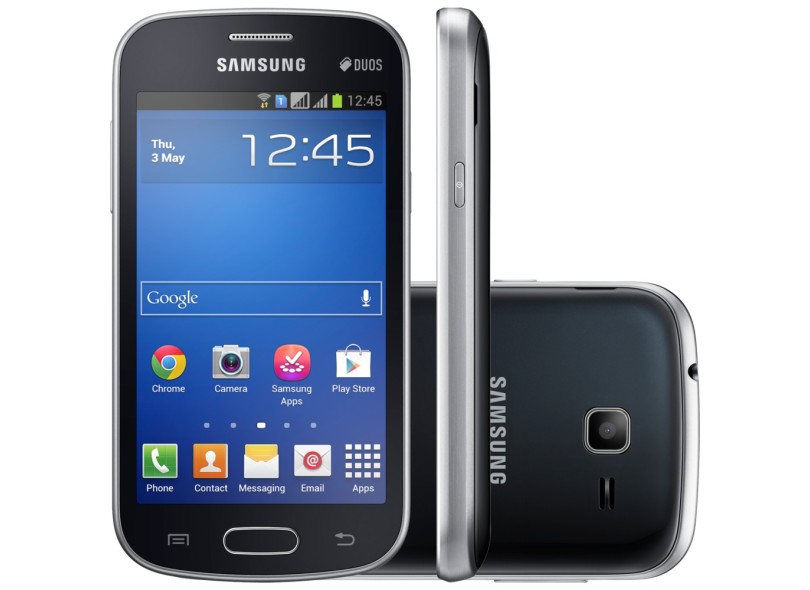 Smartphone Samsung Galaxy Trend Lite Duos S7392 Câmera 3,0 MP 2 Chips 4GB Android 4.1 (Jelly Bean) 3G Wi-Fi