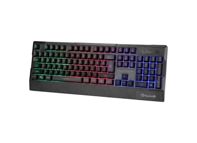 Teclado Gamer Marvo Scorpion K Rainbow Led Modos Rgb Com O Melhor