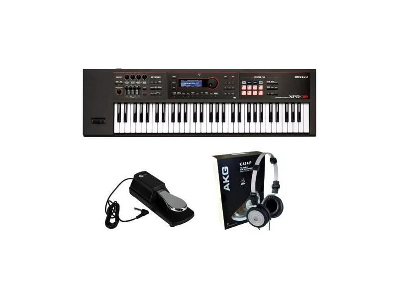 Kit Teclado Roland Xps30 Com Fone K414 E Pedal