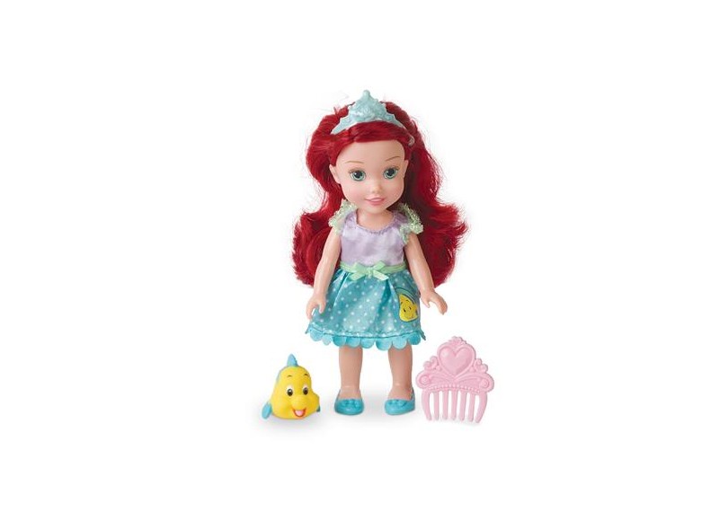 Boneca Princesas Disney Minha Primeira Princesa com Pet Ariel Mimo