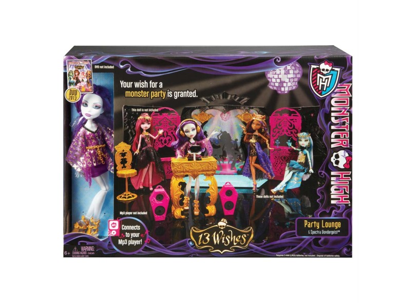 Monster High 13 Wishes Festa no Quarto Spectra Vondergeist Mattel