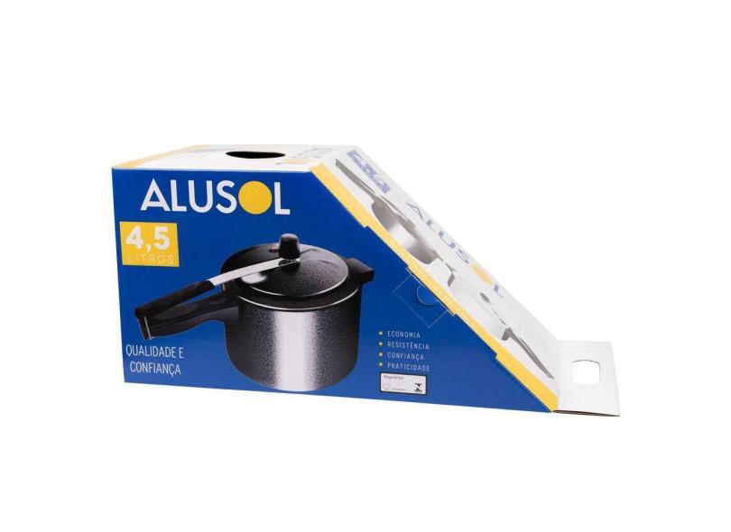 Panela De Pressão 4,5 Litros Amarelo Poa Alusol