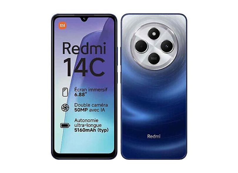 Smartphone 14C 256GB - 4GB RAM - Dual Sim 6.88"  (Starry Blue) Azul