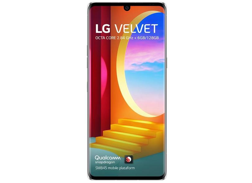 Smartphone LG Velvet LMG910EMW 128GB Câmera Tripla Android 10