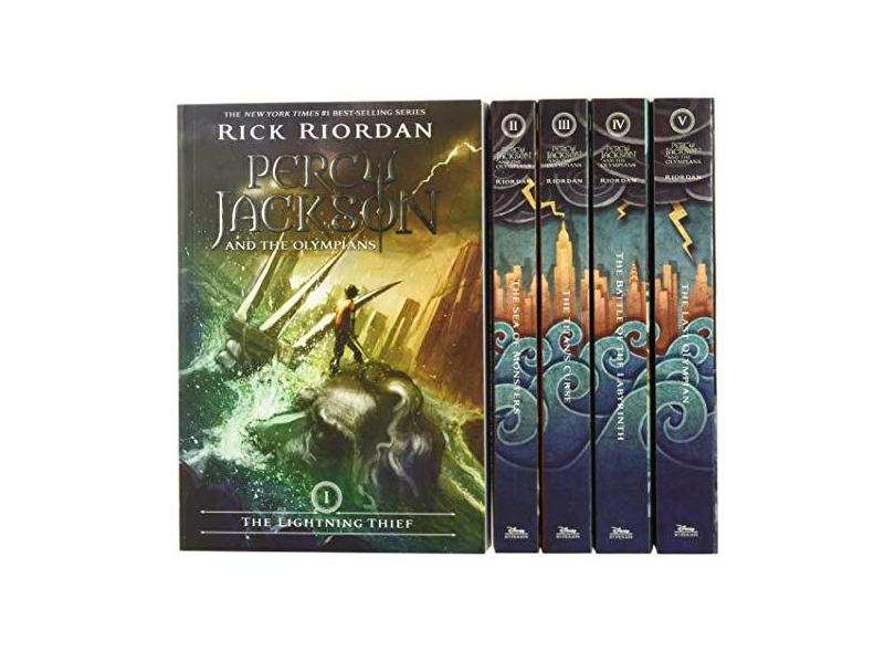 Percy Jackson and the Olympians 5 Book Paperback Boxed Set (New Covers W/Poster) - Capa Comum - 9781484707234