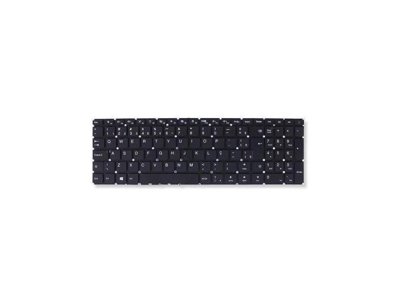 Teclado para Notebook bringIT compatível com Lenovo Ideapad 110-15IBR 