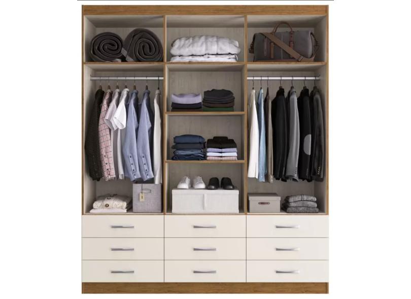 Guarda-Roupa Casal 6 Portas 9 Gavetas Sevilha Doripel Móveis