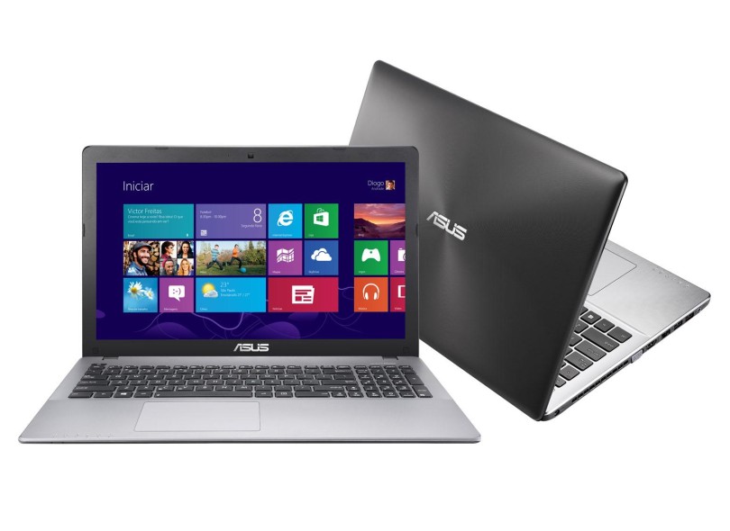 Notebook Asus Intel Core i5 3317U 3ª Geração 6 GB de RAM HD 500 GB LED 15,6" Windows 8 X550CA-BRA-XX502H