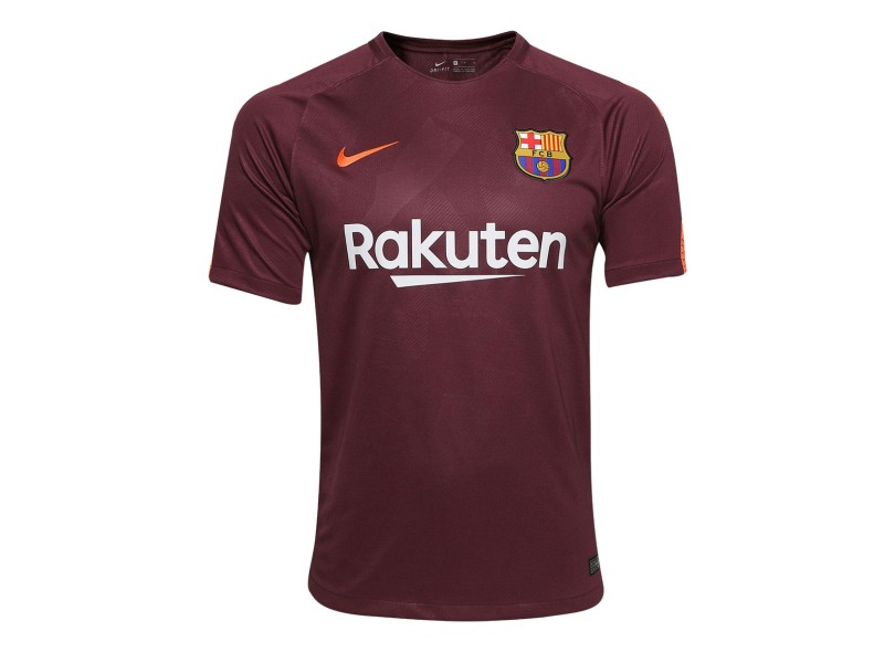 Camisa Torcedor Barcelona III 2017/18 Sem Número Nike