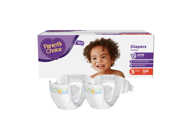 Fralda Parent's Choice Diapers XG 108 Und +12kg
