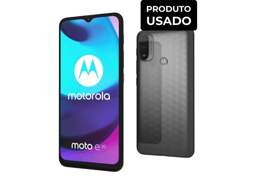 Motorola E20 32 Gb Azul - Muito Bom