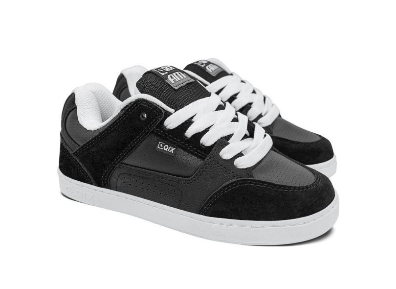 Tênis Qix Skate Retrô AM Preto Branco