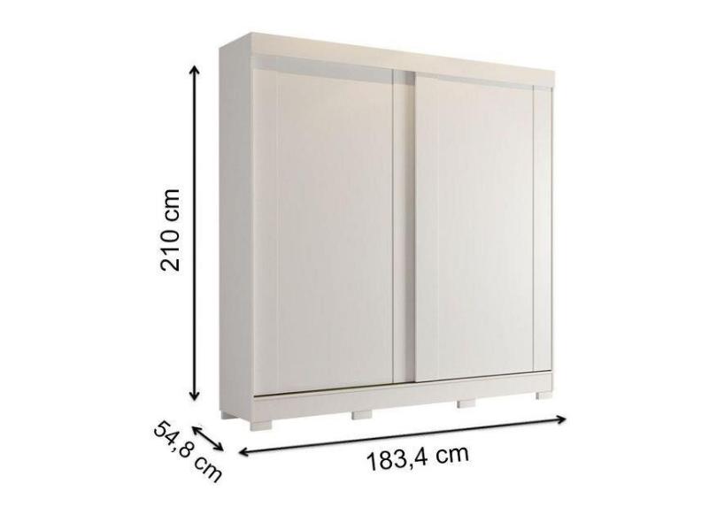 Guarda-Roupa Solteiro 2 Portas 3 Gavetas Ilhéus com Pés Panan Móveis