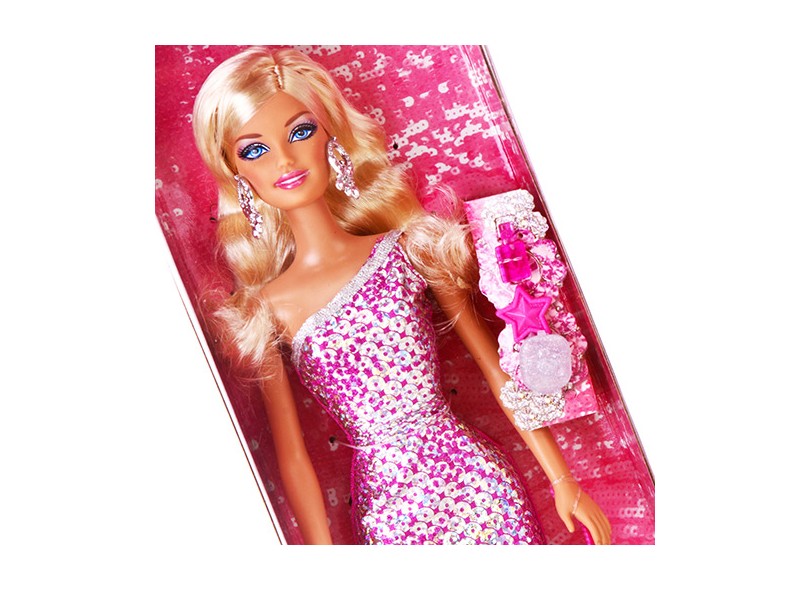 Boneca Barbie Figura Básica Glitz Mattel