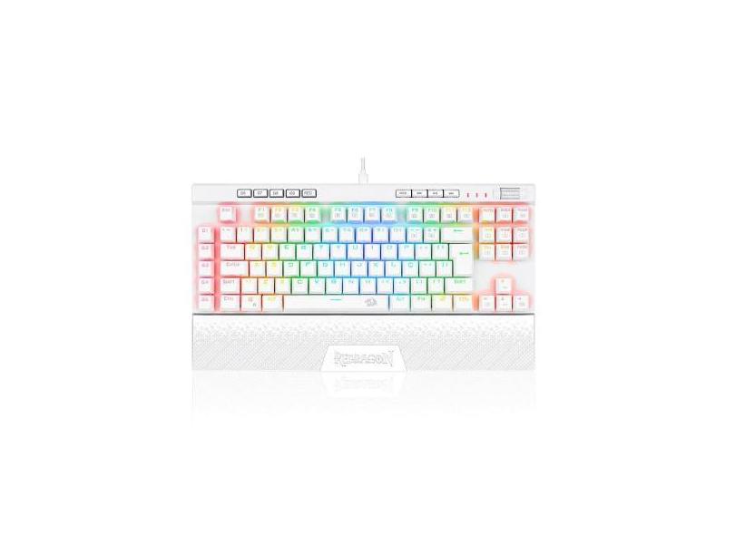 Teclado Optico Redragon Magic Wand Pro Rgb Branco Switch
