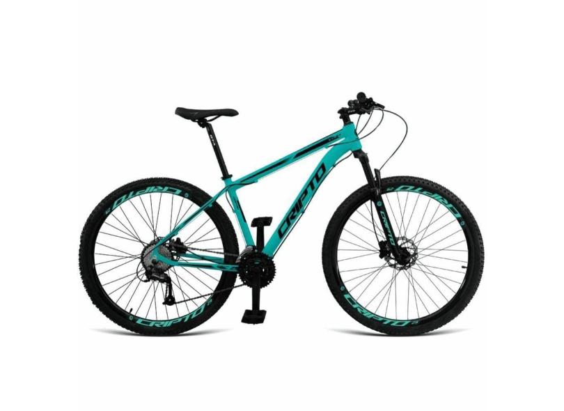 Bicicleta Aro 29 Cripto 24 Marchas E Freios A Disco - Verde Anis-preto - 15&quot; Verde Anis-preto