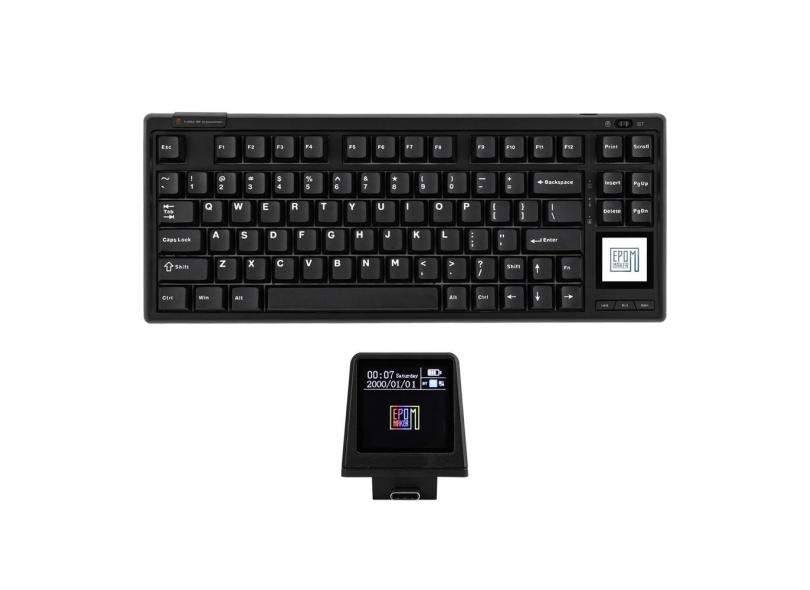 Teclado sem fio para jogos epomaker RT80 Tri-Mode 75% mecânico