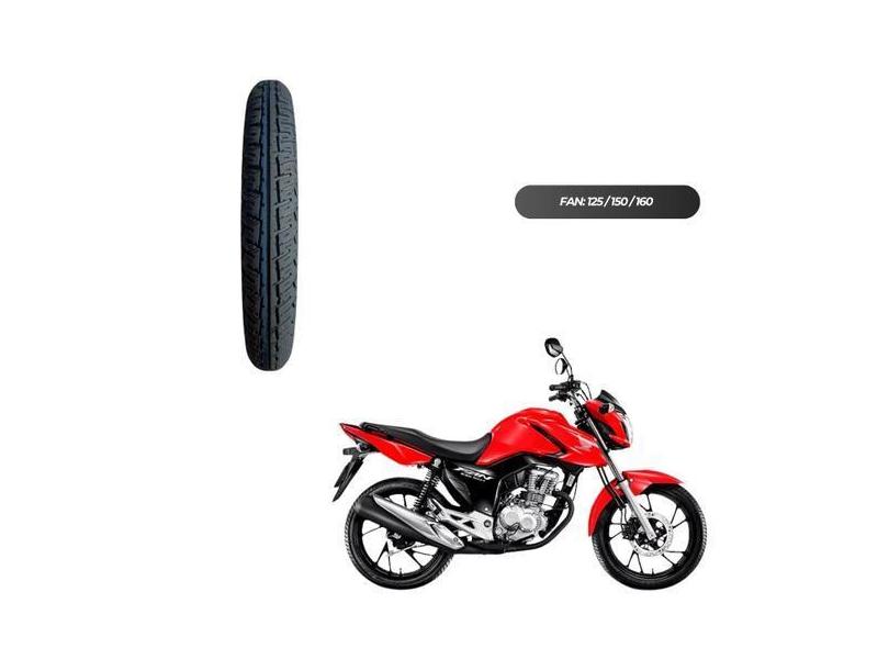Pneu 2.75-18 p/ Moto - Titan CG Start Fan YBR Dianteiro + BRlNDE (REDI