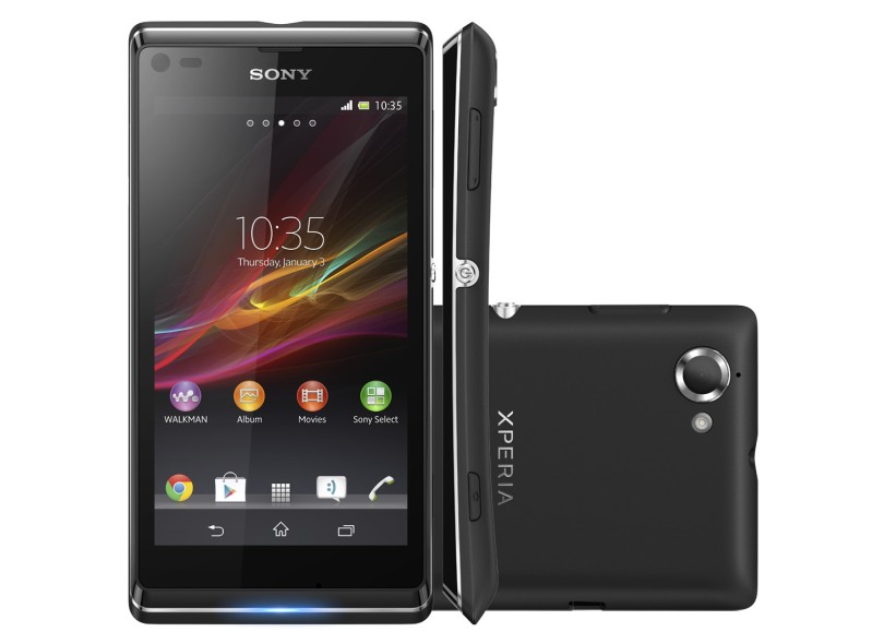 Smartphone Sony Xperia L C2104 Câmera 8,0 MP Desbloqueado 8 GB Android 4.1 (Jelly Bean) Wi-Fi 3G