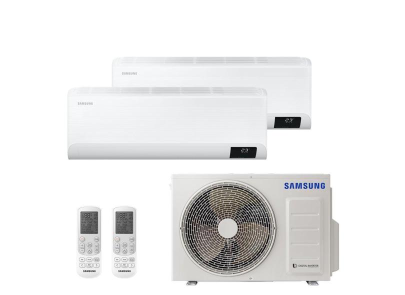 Ar Condicionado Multi Bi Split Samsung Ultra 18000 BTUs (1x9000+1x12000) Quente/Frio Inverter 220V AJ050AXJ2KH/AZ