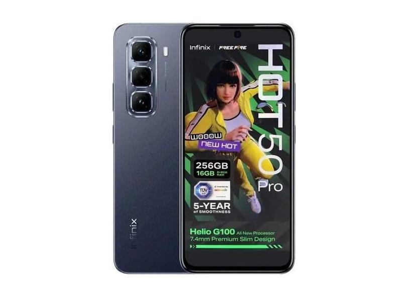 Smartphone Infinix HOT 50 Pro NFC Dual SIM de 256GB 16GB RAM  Sleek Bl