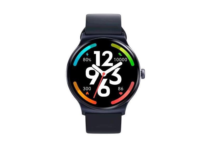 Relógio Smartwatch Solar Lite Android Ios Tela 1.38 Pol. Azul Bluetoot