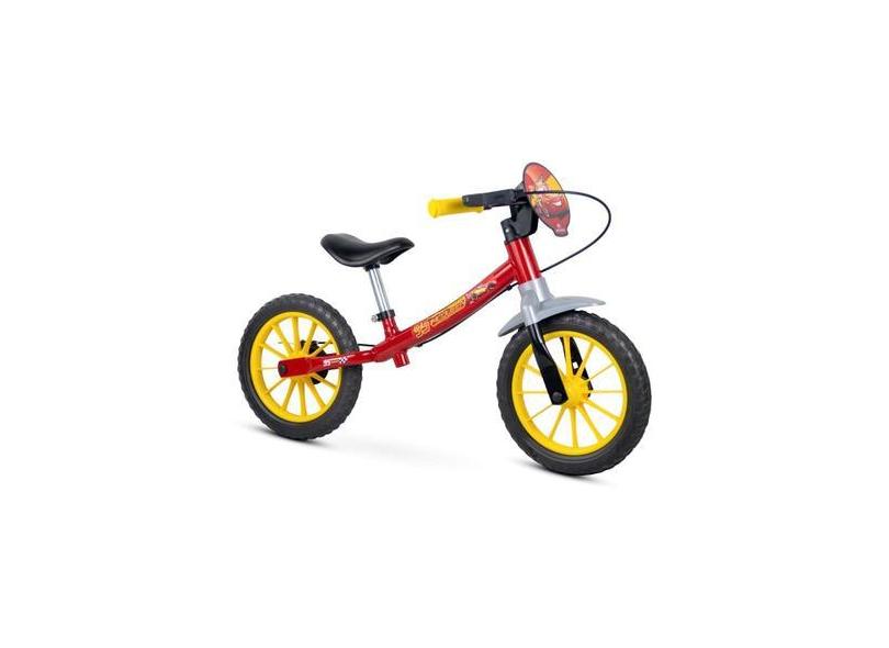 Bicicleta Aro 12 Sem Pedal Balance Bike Disney Carros Bike Nathor