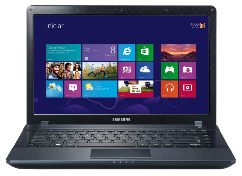 Notebook Samsung ATIV Book 2 Intel Celeron 1007U 4 GB de RAM HD 500 GB LED 14" Windows 8 270E4E-KD7