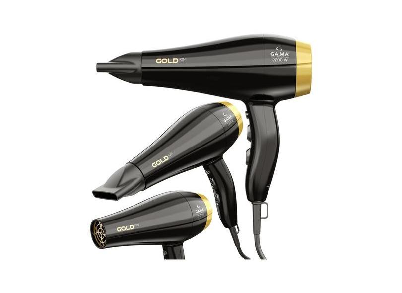 Secador De Cabelo Gama Gold Ion 2200w 220v Lançamento Gold On | É BOM?