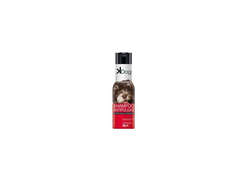 Shampoo Antipulgas e Carrapatos K Dog Pelos sem pulgas, piolhos e carrapato para Cães (500 ml