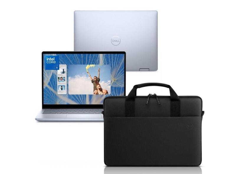 Notebook 2 em 1 Dell Inspiron 2IN1-I120U-M15C 14&quot; FHD+ Touch Intel® Core™ 5 120U 8GB 512GB SSD W11 + Capa EcoLoop 14&quot;