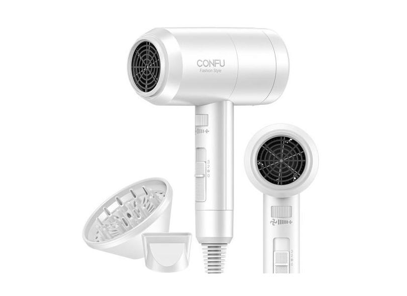 Secador de cabelo CONFU 1600W com difusor para cabelos cacheados 21000
