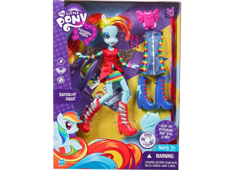 Boneca My Little Pony Equestria Girls Rainbow Dash Hasbro