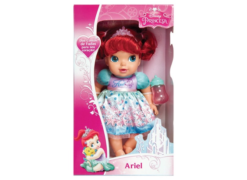 Boneca Princesas Disney Baby Princesas Soft Doll Ariel Mimo