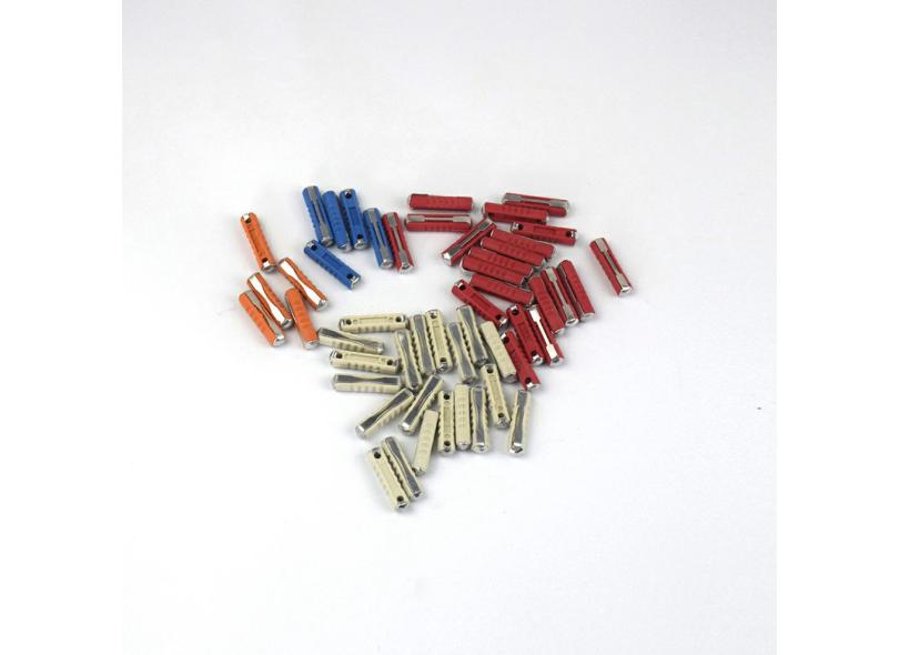 Kit 50 Fusibili Per Auto D'Epoca Europee – Tipo Siluro – 5A, 8A, 16A, 25A – PF E Zinco, Vecchio Stile - 5
