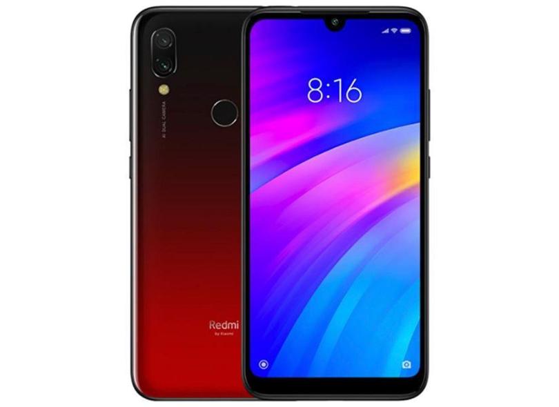 Smartphone Xiaomi Redmi 7 32GB Qualcomm Snapdragon 632 12,0 MP 2 Chips Android 9.0 (Pie) 3G 4G Wi-Fi