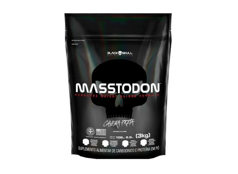 Refil Hipercalórico Masstodon Black Skull 3 Kg