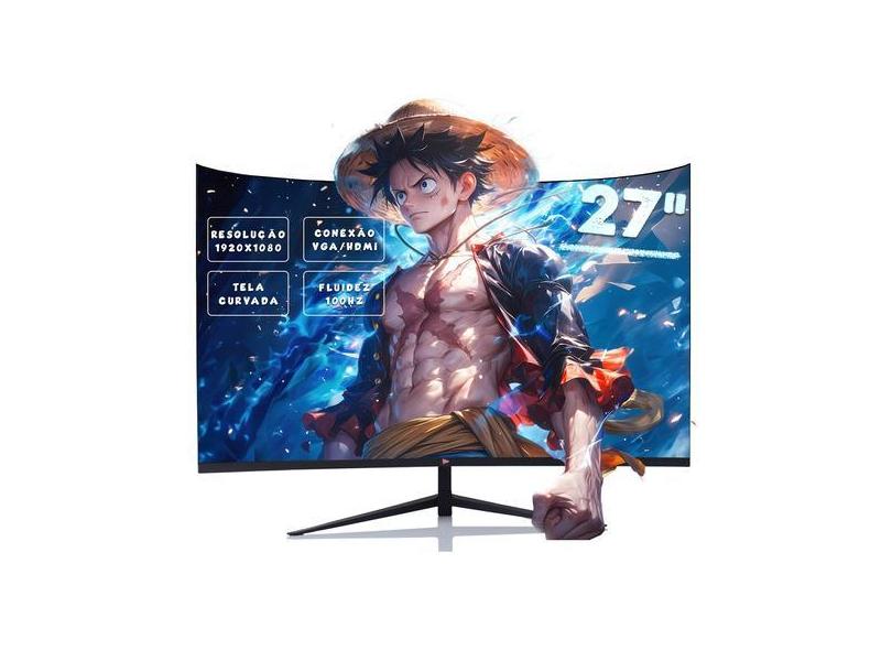 Monitor Gaming Serie Tela Led Curva 27'' 100hz 1ms Full Hd D-GR270