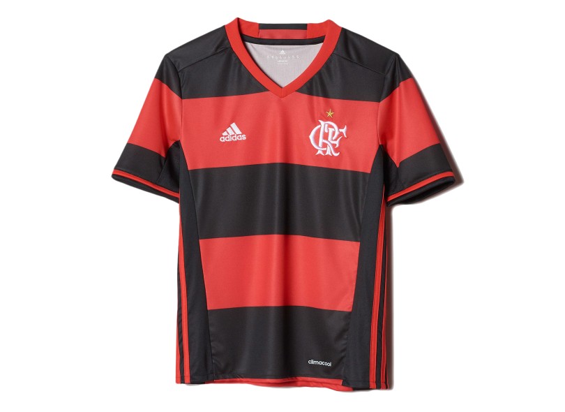 Camisa Torcedor infantil Flamengo I 2016 sem Número Adidas