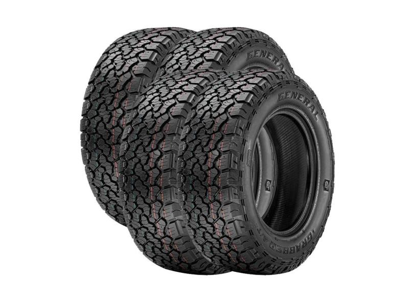 Jogo 4 Pneus General Tire by Continental Aro 15 Grabber A/TX 235/75R15 109T XL