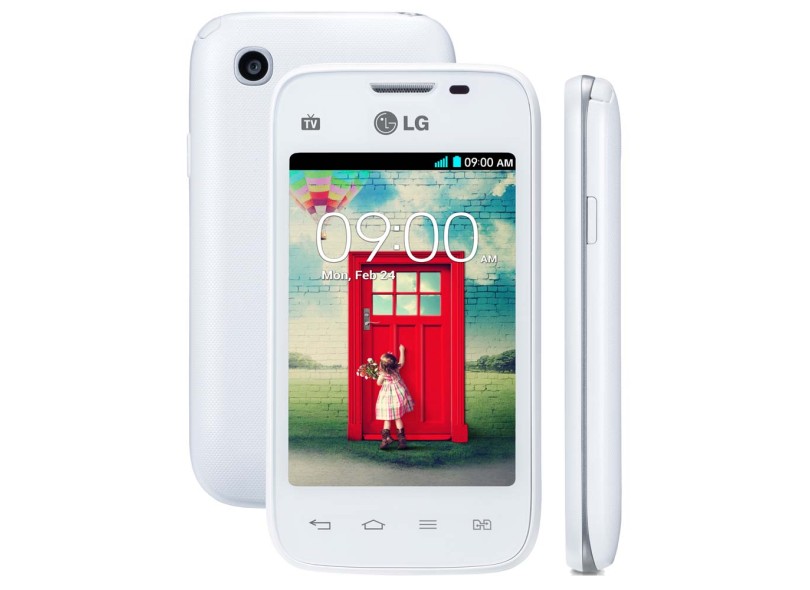 Smartphone LG D157 2 Chips 4 GB Android 4.4 (Kit Kat) Wi-Fi 3G