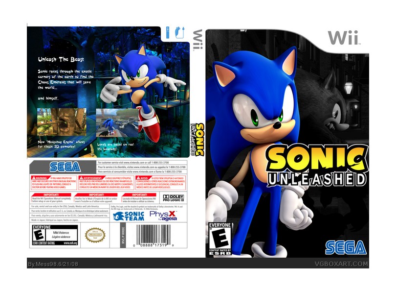 Jogo Sonic Unleashed Sega Wii