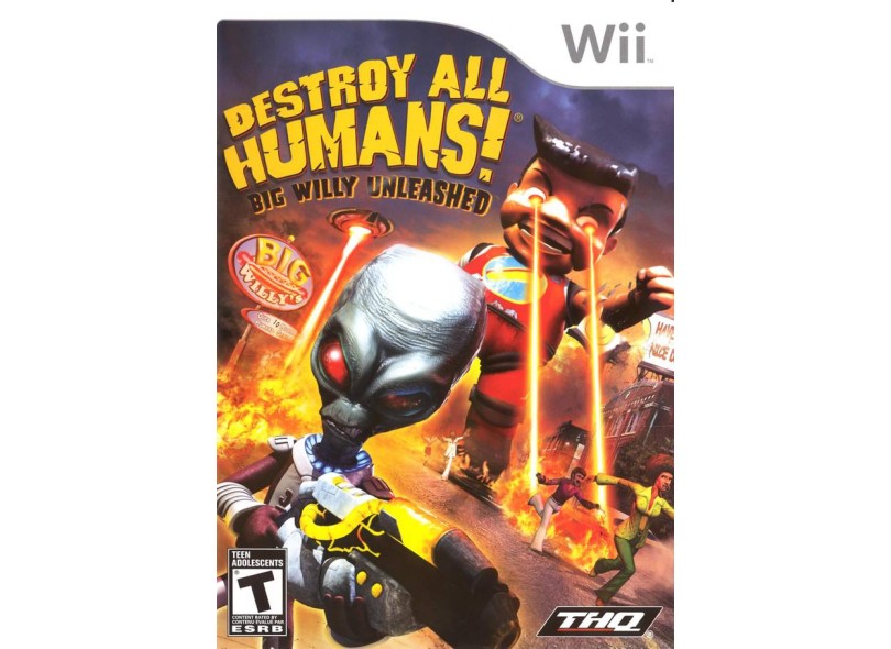 Jogo Destroy All Humans Big Willy Unleashed THQ Wii