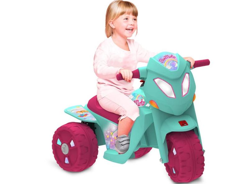 Moto Triciclo Eletrico Infantil Bandeirante Banmoto 6V Verde
