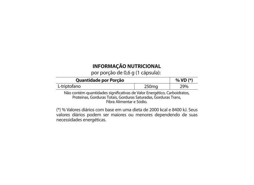 2x L-tryptophan 600mg 30 Capsulas (triptofano) Macrophytus em Promoção ...