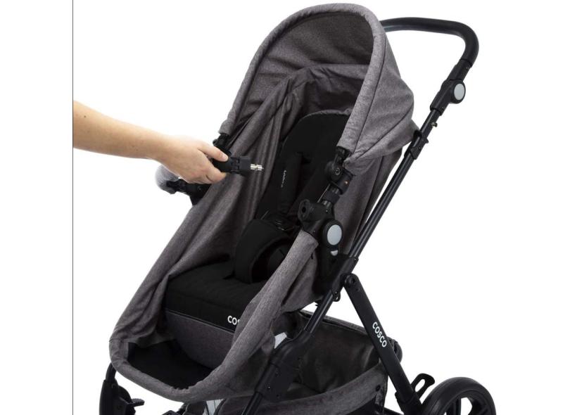 Carrinho de Bebê Travel System com Bebê Conforto Cosco Poppy TS Duo