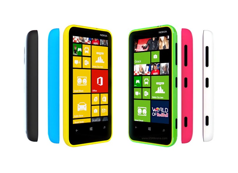 Smartphone Nokia Lumia 620 Câmera 5.0 Megapixels Desbloqueado 8 GB Windows Phone 8 3G Wi-Fi