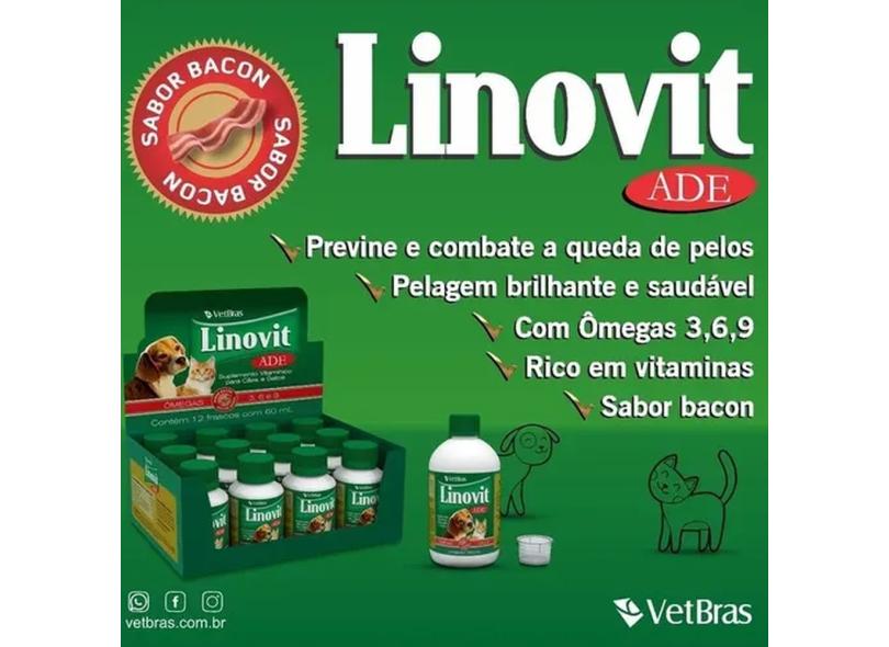 - Linovit 400 Ml - Suplemento Vit. Para Cães E Gatos com o Melhor Preço ...