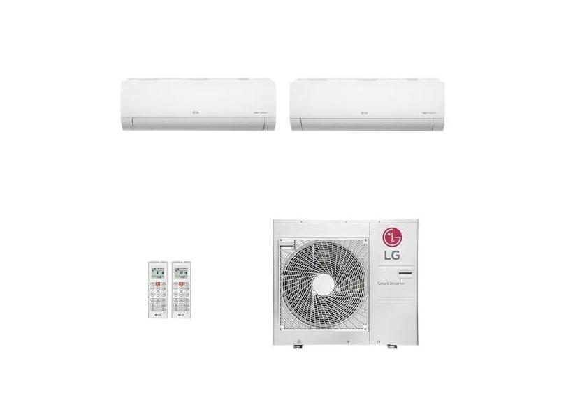 Ar-Condicionado Multi Split Inverter LG 30.000 (1x Evap HW 12.000 + 1x Evap HW 24.000) Quente/Frio 220V